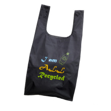 recycled polyester vest look shopper Rpet vest bag washable reusable water-proof grocery bag GRS shopping bag